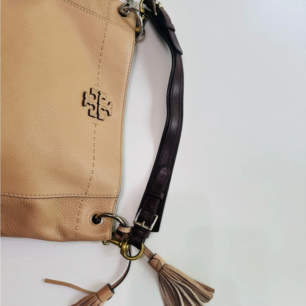 TORY BURCH SHOULDER BAG PEBBLE LEATHER
